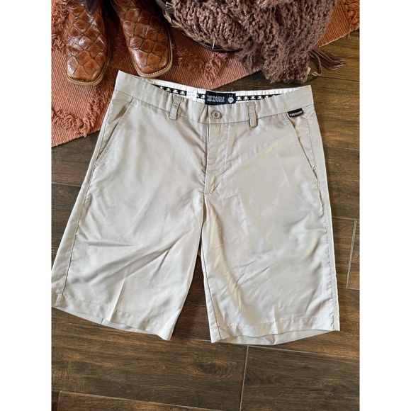 Tattoo Golf Performance Shorts Mens Beige Size 30 - Picture 1 of 7